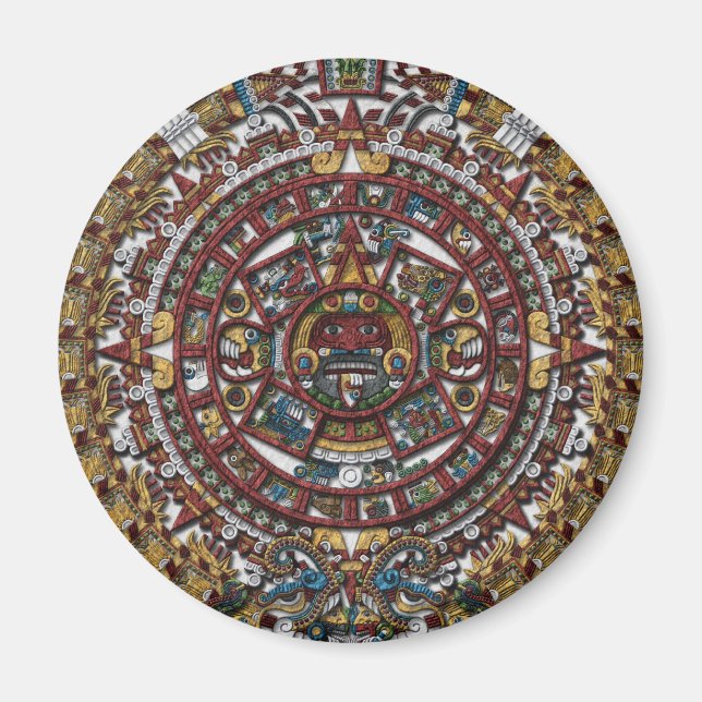 Aztec Calendar Kühlschrankmagnet Magnet (Vorne)