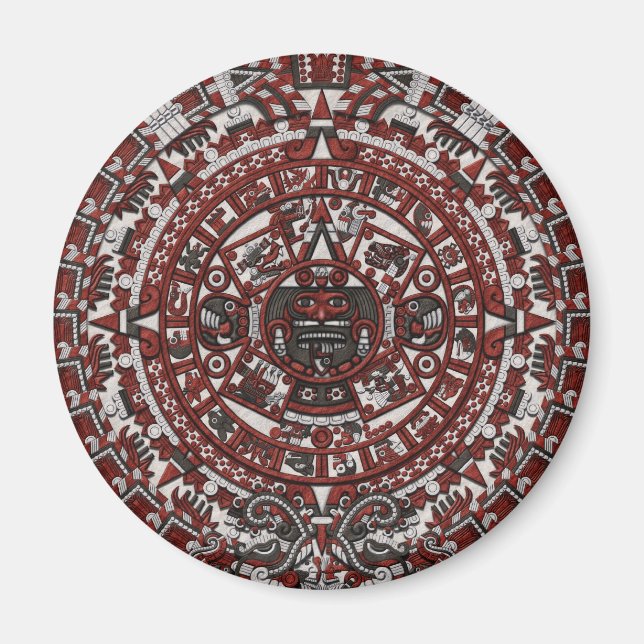 Aztec Calendar Kühlschrankmagnet Magnet (Vorne)