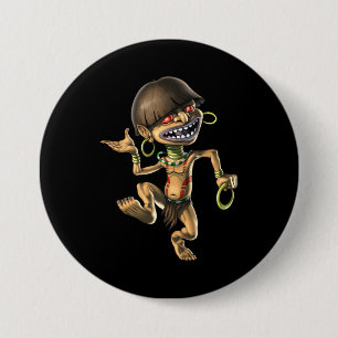 Aztec Creature Chaneque Button
