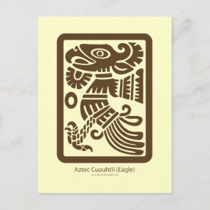 Aztec Cuauhtli - Adler (braun) Postkarte