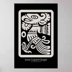 Aztec Cuauhtli - Adler (Putt), Print Poster