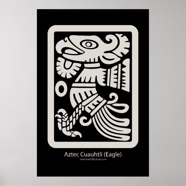 Aztec Cuauhtli - Adler (Putt), Print Poster (Vorne)