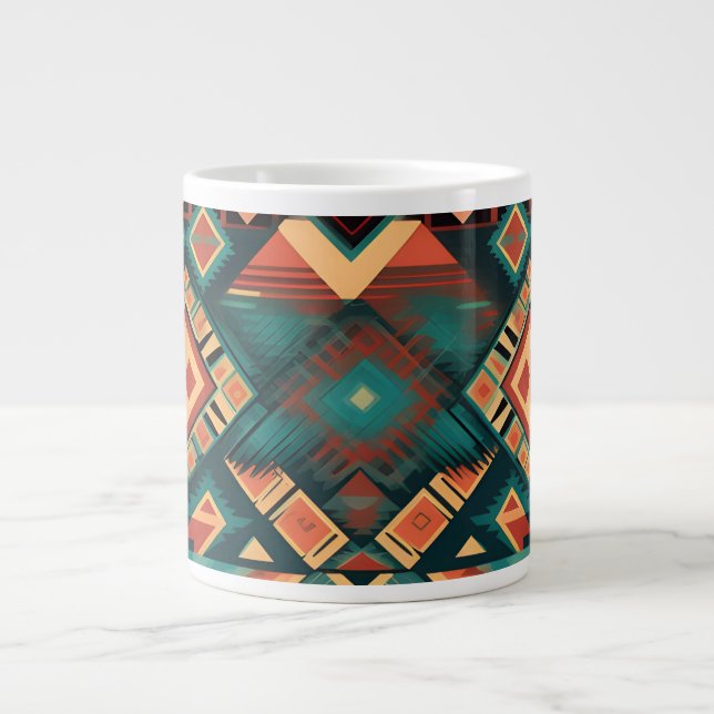 Aztec Design Coffee Cup Jumbo-Tasse (Vorderseite)