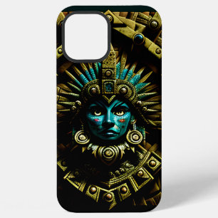 Aztec-Designmuster Zwei iPhone 12 Pro Max Hülle