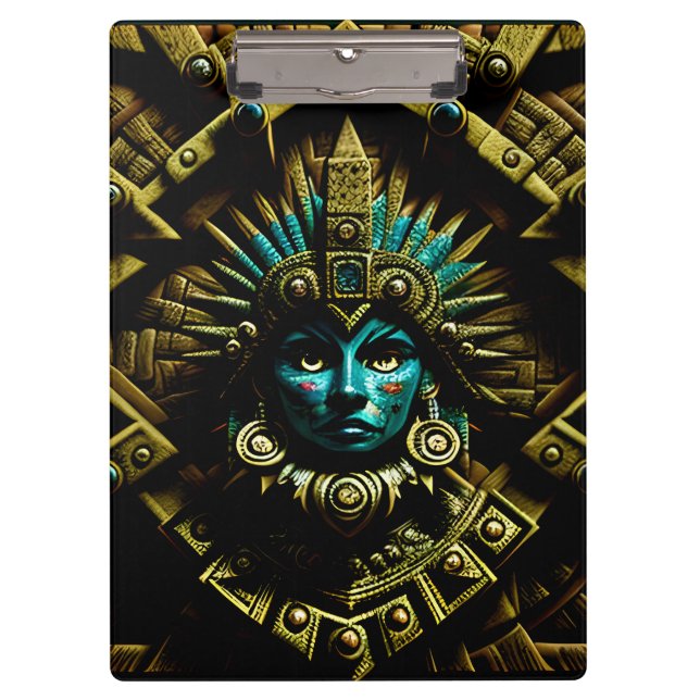 Aztec-Designmuster Zwei Klemmbrett (Vorderseite)