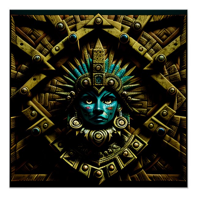 Aztec-Designmuster Zwei Poster (Vorderseite)