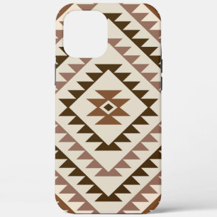 Aztec-Diamant-Muster-Design Braun+Creme Case-Mate iPhone Hülle