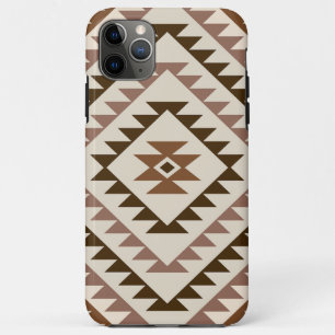 Aztec-Diamant-Muster-Design Braun+Creme Case-Mate iPhone Hülle