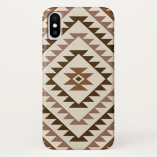 Aztec-Diamant-Muster-Design Braun+Creme Case-Mate iPhone Hülle