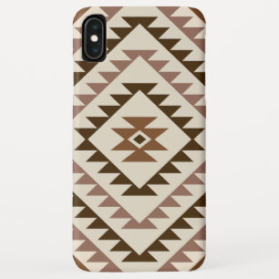 Aztec-Diamantmotiv-Design Braun+Creme Case-Mate iPhone Hülle