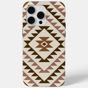 Aztec-Diamantmuster-Design Braun+Creme Case-Mate iPhone Hülle