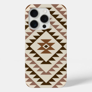 Aztec-Diamantmuster-Design Braun+Creme Case-Mate iPhone Hülle