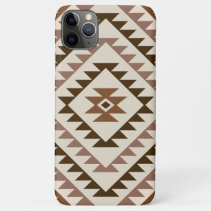 Aztec-Diamantmuster-Design Braun+Creme Case-Mate iPhone Hülle