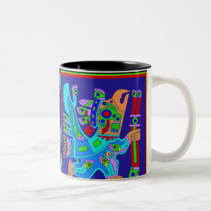 Aztec Eagle Warrior God Zweifarbige Tasse