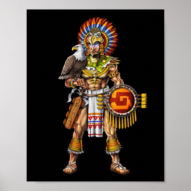 Aztec Eagle Warrior Poster (Vorne)