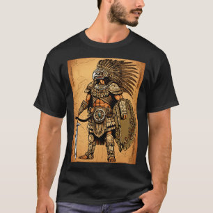 Aztec Eagle Warrior T - Shirt - Intricate Tattoo