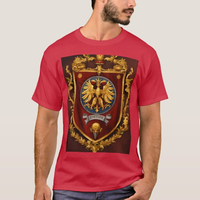 Aztec Eagle Warrior T - Shirt - Intricate Tattoo (Vorderseite)