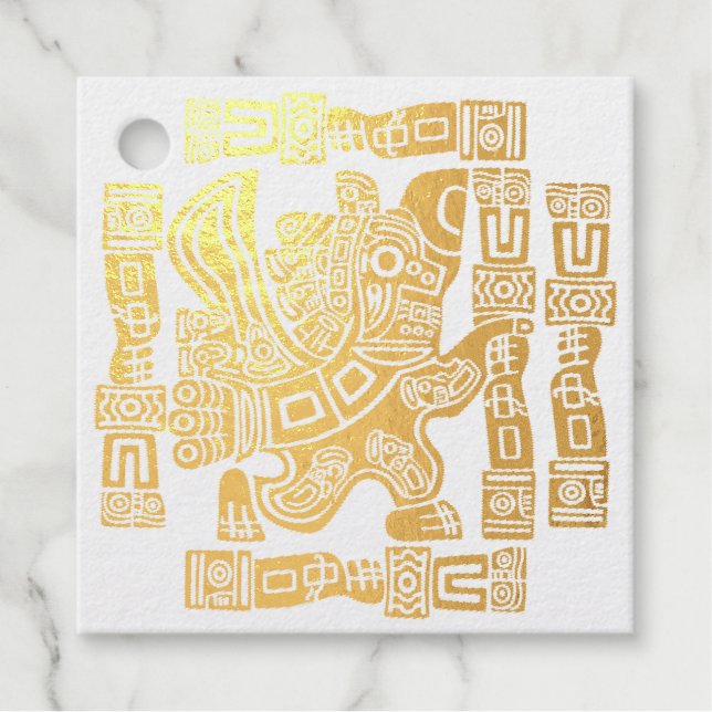 Aztec Eagle Warrior Tribal Alte Kunst Geschenkanhänger (Vorderseite)