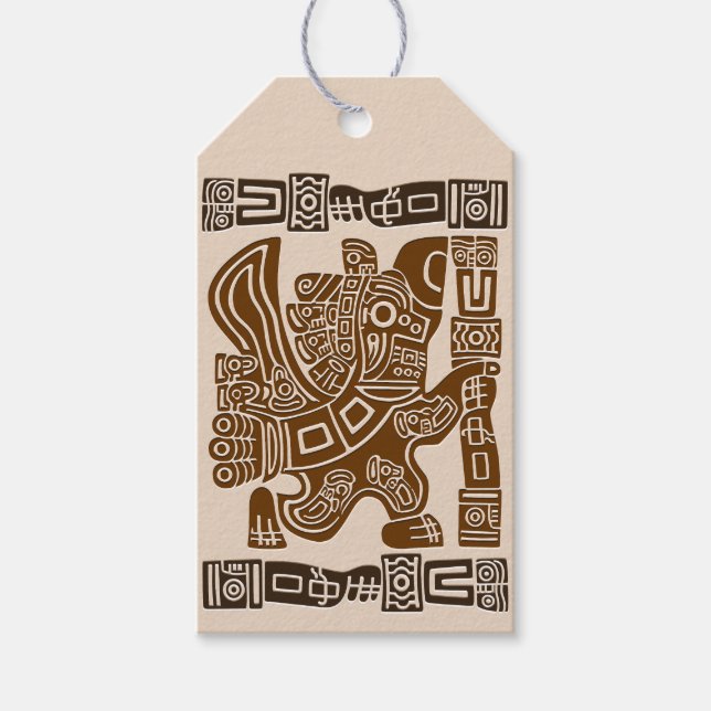 Aztec Eagle Warrior Tribal Alte Kunst Geschenkanhänger (Vorderseite)