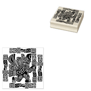 Aztec Eagle Warrior Tribal Alte Kunst Gummistempel