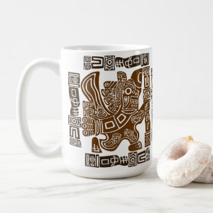 Aztec Eagle Warrior Tribal Alte Kunst Kaffeetasse