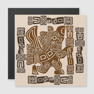 Aztec Eagle Warrior Tribal Alte Kunst Magnetkarte