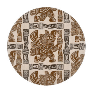Aztec Eagle Warrior Tribal Alte Kunst Schneidebrett