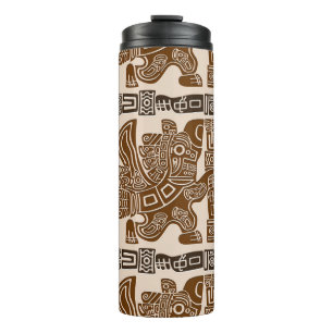 Aztec Eagle Warrior Tribal Alte Kunst Thermosbecher