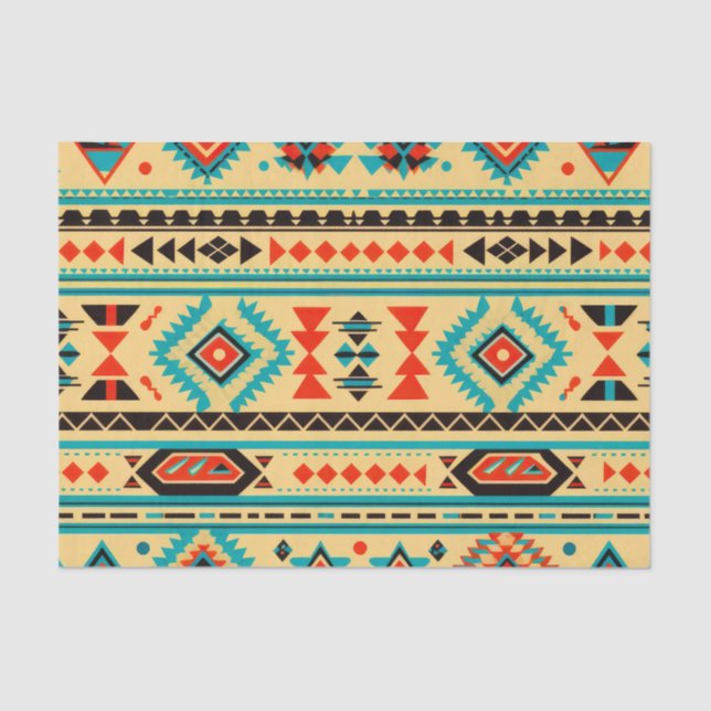Aztec Elegance Geometric Decoupage Paper Seidenpapier (Vorderseite)
