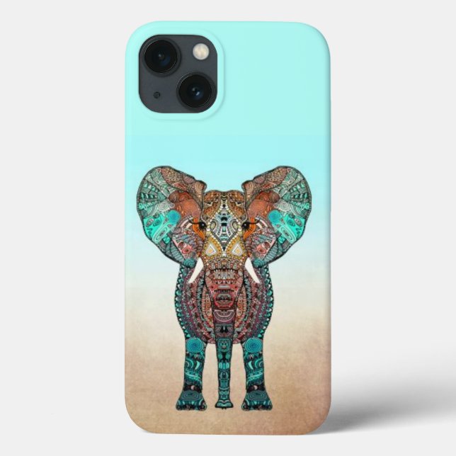 Aztec Elephant Case-Mate iPhone Hülle (Rückseite)