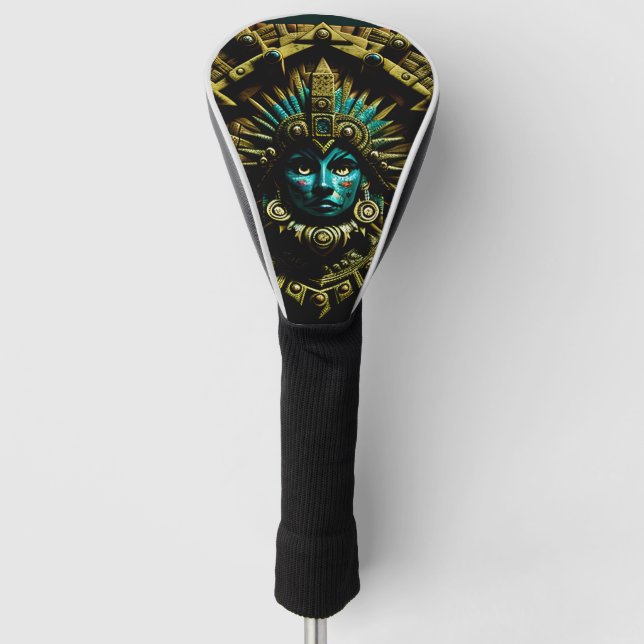 Aztec-Entwurfsmuster Zwei Golf Headcover (Vorderseite)