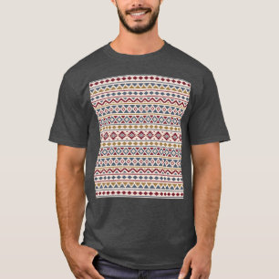 Aztec Essence II Ptn Red Blue Gold Creme T-Shirt