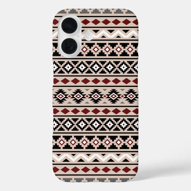 Aztec Essence II Ptn Schwarz-weiß Gray Red Sand Case-Mate iPhone Hülle (Rückseite)