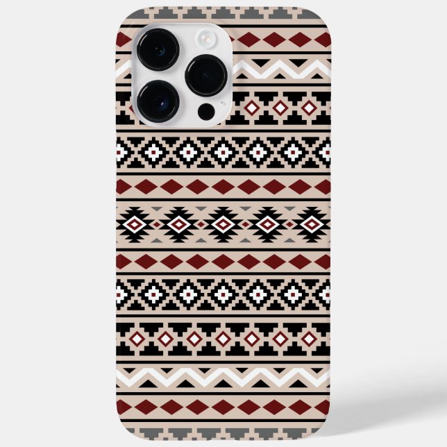 Aztec Essence II Ptn Schwarz-weiß Gray Red Sand Case-Mate iPhone Hülle (Rückseite)