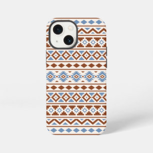 Aztec Essence Muster II Rust Blue Creme iPhone 13 Mini Hülle