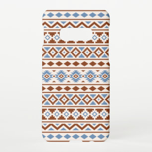 Aztec Essence Muster II Rust Blue Creme Samsung Galaxy S10E Hülle