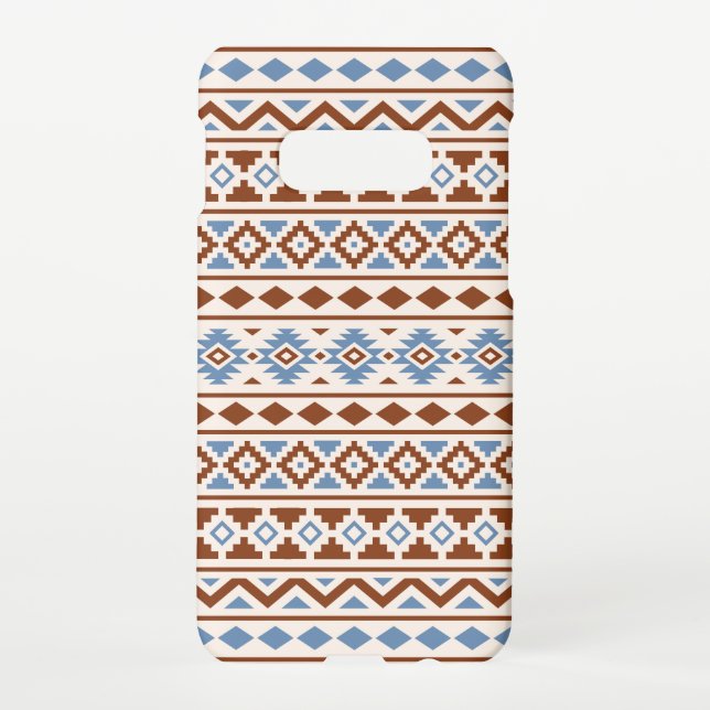 Aztec Essence Muster II Rust Blue Creme Samsung Galaxy Hülle (Rückseite)