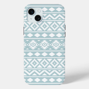 Aztec Essence Ptn III White on Duck Egg Blue Case-Mate iPhone Hülle