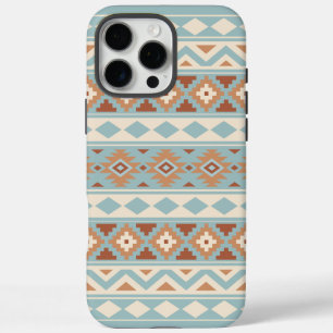 Aztec Essence Ptn IIIb Blue Cream Terracottas iPhone 16 Pro Max Hülle