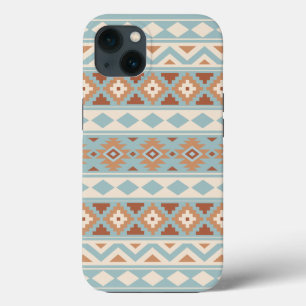 Aztec Essence Ptn IIIb Blue Cream Terracottas Case-Mate iPhone Hülle