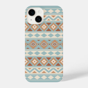 Aztec Essence Ptn IIIb Blue Cream Terracottas iPhone 14 Hülle