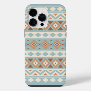 Aztec Essence Ptn IIIb Blue Cream Terracottas iPhone 14 Pro Max Hülle