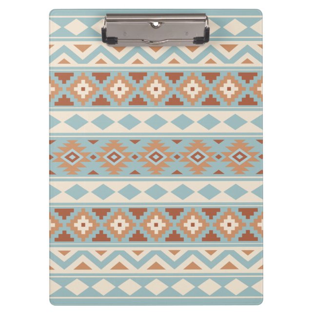 Aztec Essence Ptn IIIb Blue Cream Terracottas Klemmbrett (Vorderseite)