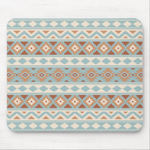 Aztec Essence Ptn IIIb Blue Cream Terracottas Mousepad