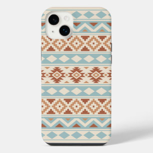 Aztec Essence Ptn IIIb Blue Terracottas Creme iPhone 14 Plus Hülle