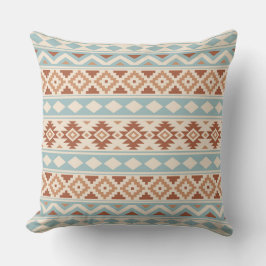 Aztec Essence Ptn IIIb Cream Blue Terracottas Kissen