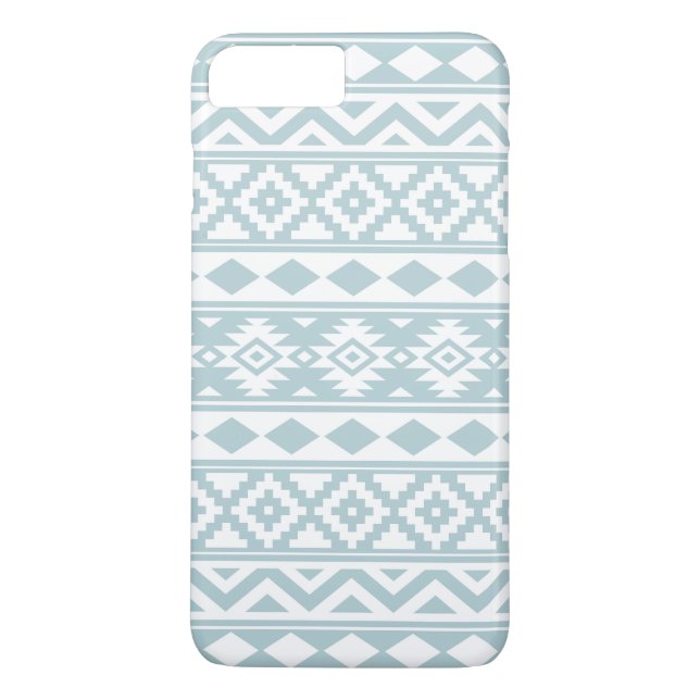 Aztec Essence Ptn IIIb Enteneier Blau & Weiß Case-Mate iPhone Hülle (Rückseite)