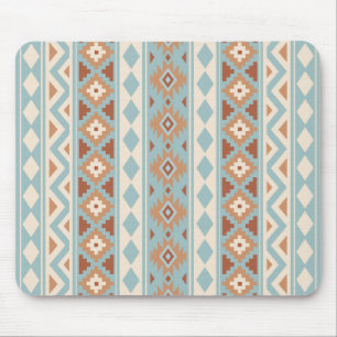 Aztec Essence V Ptn IIIb Blue Cream Terracottas Mousepad
