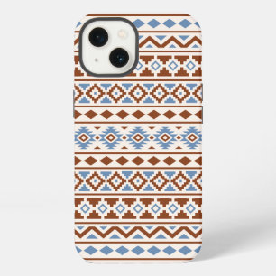 Aztec-Essenz-Muster II Rost Blau Creme iPhone 13 Hülle