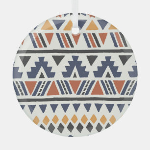 Aztec Ethnic: Handgezeichnet nahtlos Ornament Aus Glas